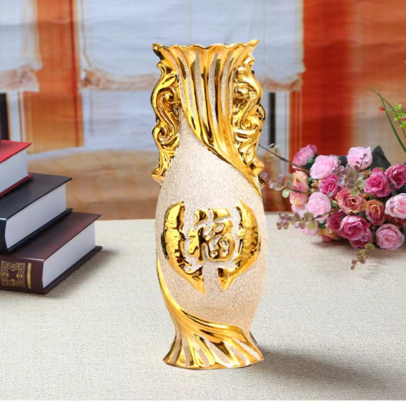 European Vase Ornament Ceramic Crafts(1000 points free redemption)