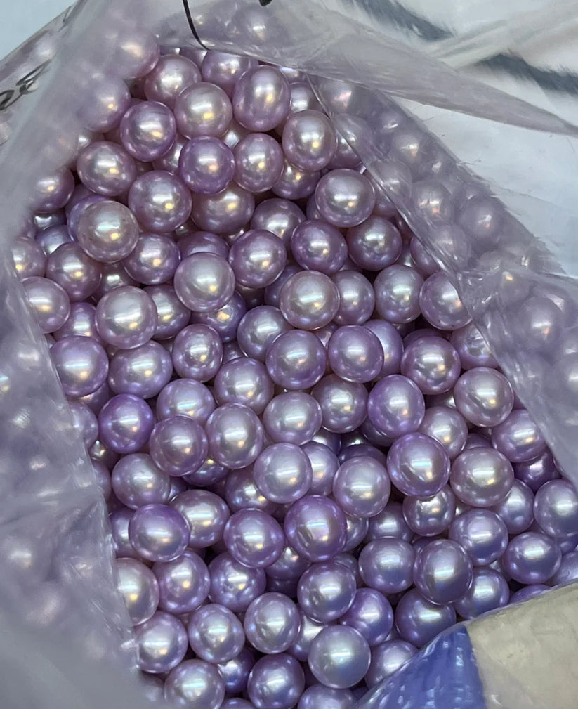 A34.【no shell opening】light purple pearl(not oyster )