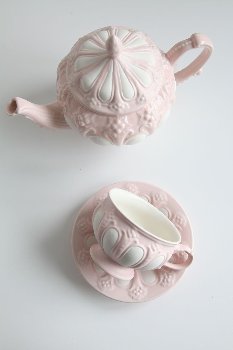 European tea set Rococo retro matte cup