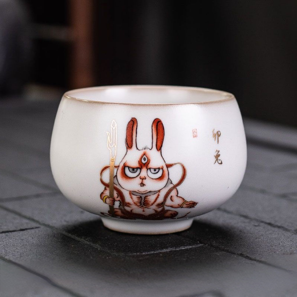 Twelve Chinese Zodiac Signs Whole Set of Smelling Cup Teacups