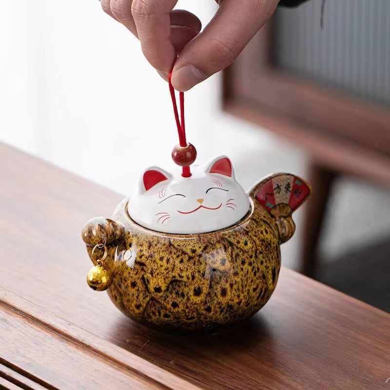 Fortune Cat Tea Canister