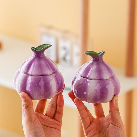 Porcelain Garlic Jewelry Box