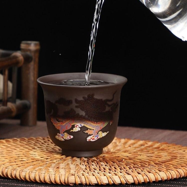 Color Changing Dragon & Phoenix Tea Cup