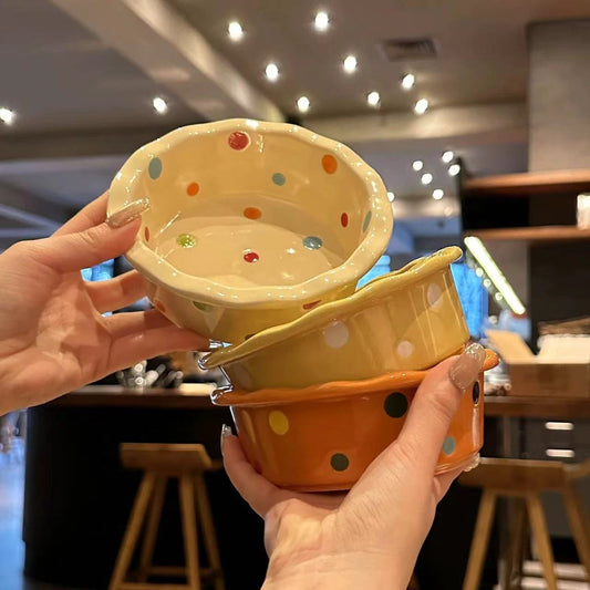 Cute Colorful Spotted Bowl
