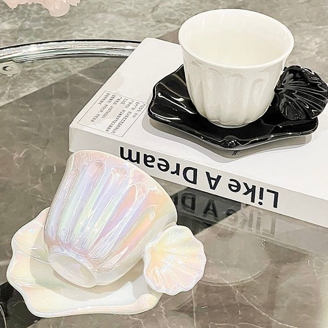 Rainbow Shell Pearl Luster Cup